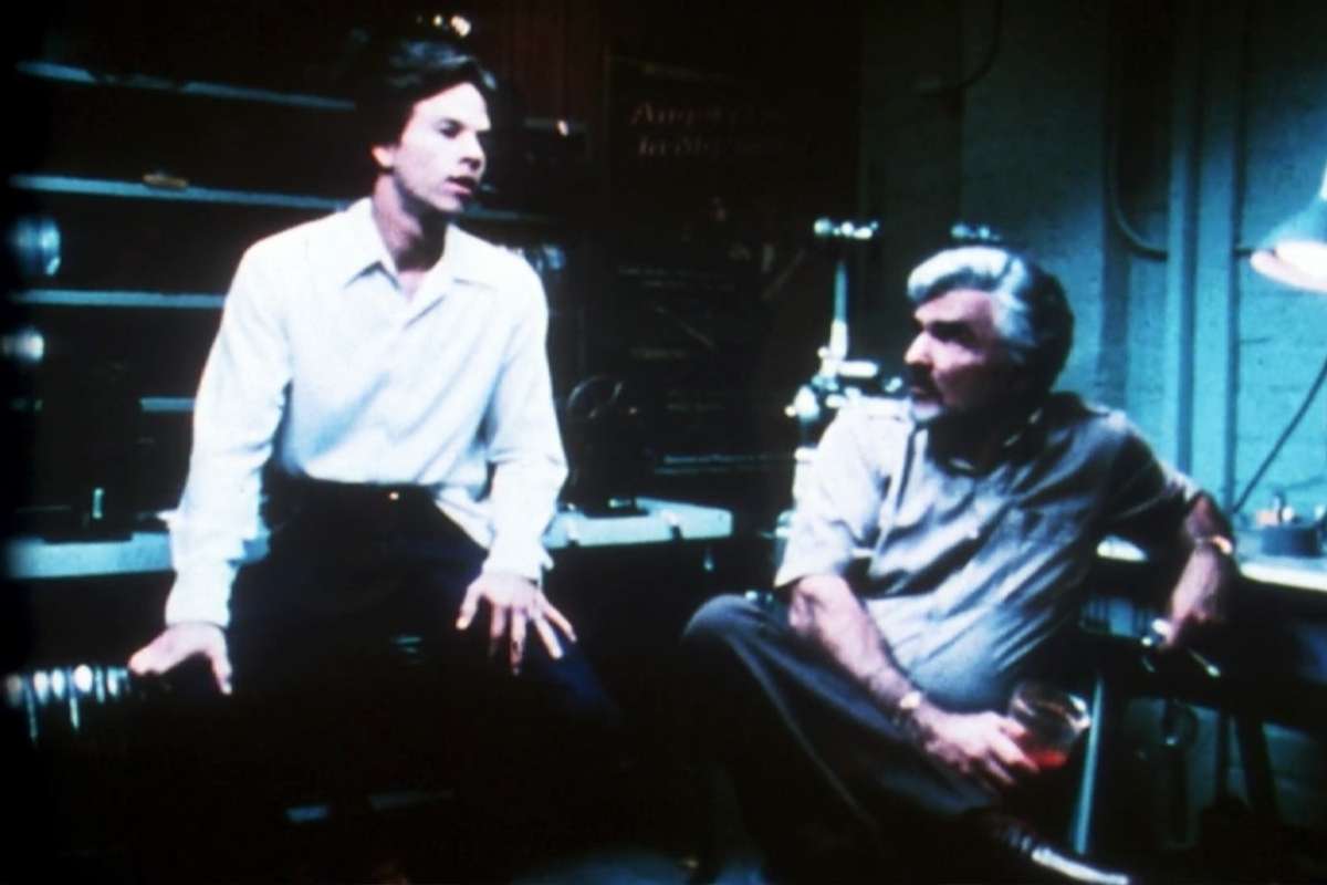 Diggler with director Jack Horner in the editing room
