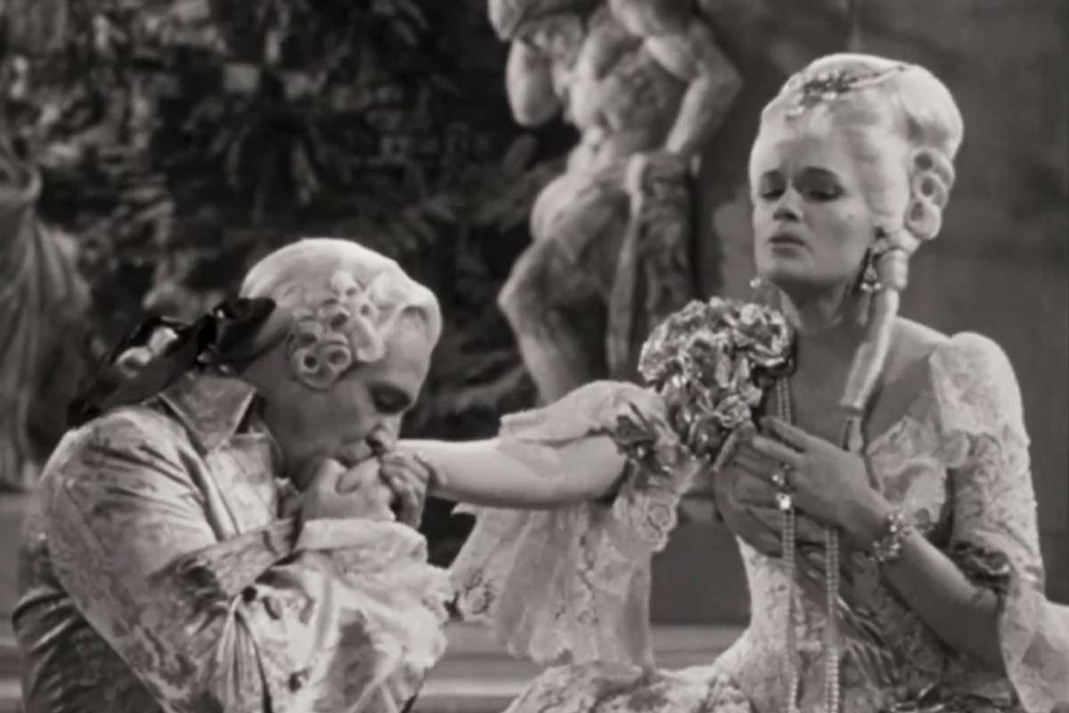 Count Pierre kisses Yvonne hand
